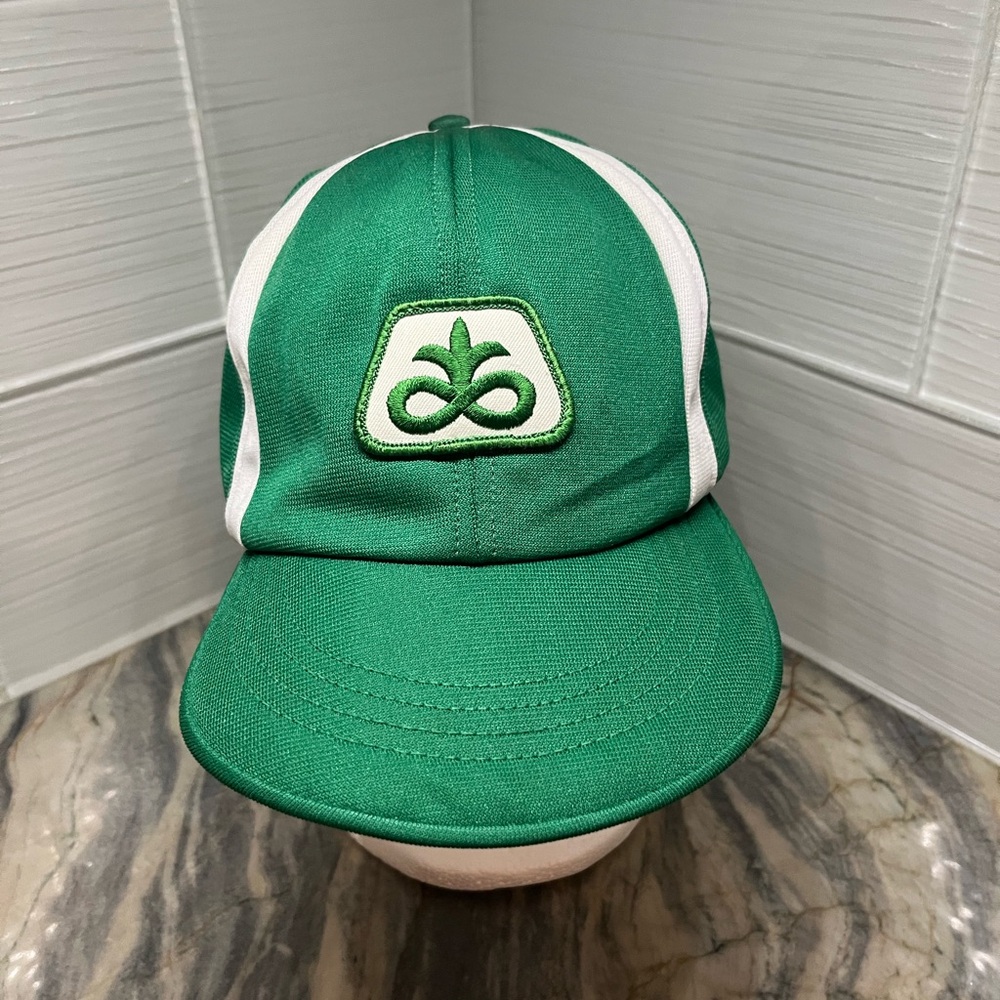 Vintage USA MADE Pioneer Farm Seed AG Trucker Hat Snapback Cap Retro
